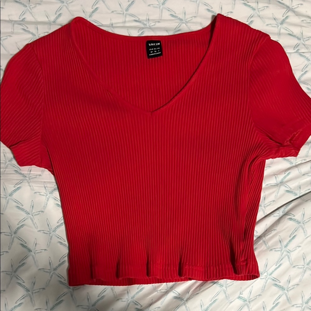 Red Crop Top